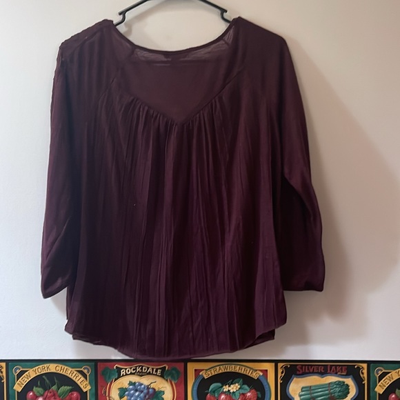 Women’s Dark Purple Top - Picture 2 of 2